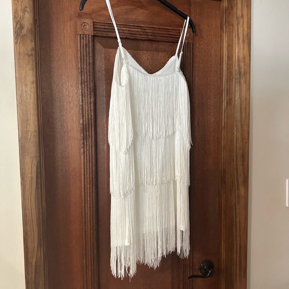 TCEC white mini flapper dress brand new no tags no flaws - Picture 2 of 3